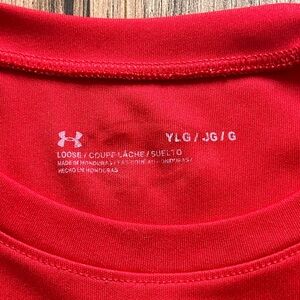 Red Under Armour T-shirt, kids sizes